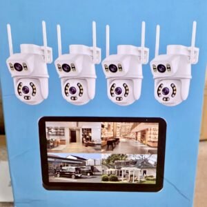 Kit de 8 Cámaras Inteligentes WiFi 1080p con Monitor Touch de 10" – Sistema NVR 4 Canales