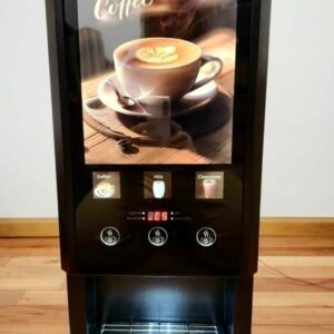 Máquina expendedora de café soluble comercial – 3 infusiones, conexión a red o bidón